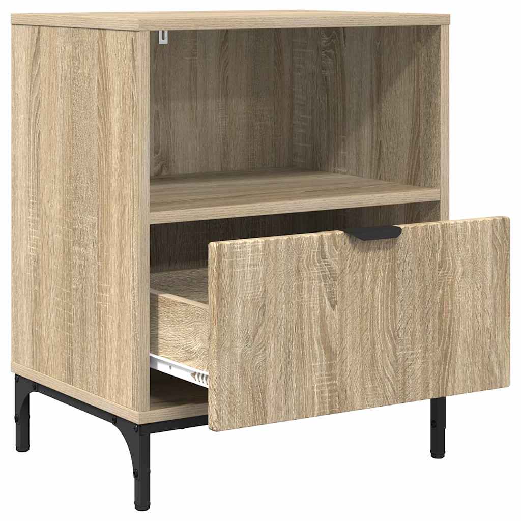 Bedside Table Sonoma oak 49 x 36 x 61 cm Engineered wood
